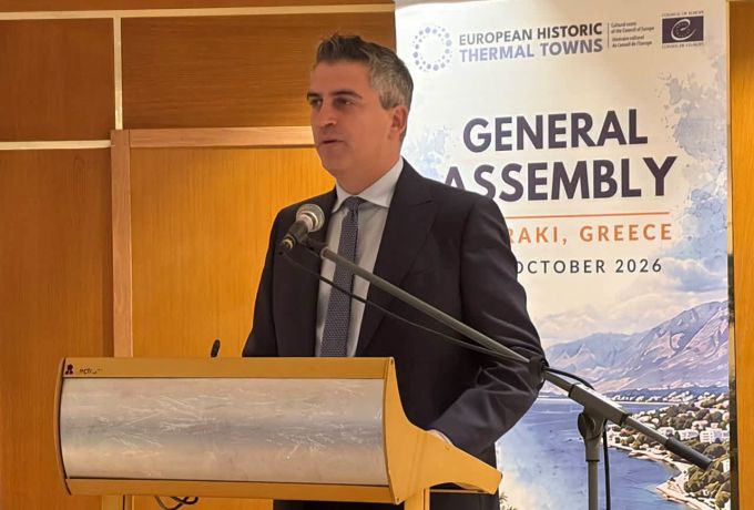 Χρίστος Δήμας :  Ιαματικές πηγές και θερμαλισμός στο επίκεντρο της EHTTA στο Λουτράκι